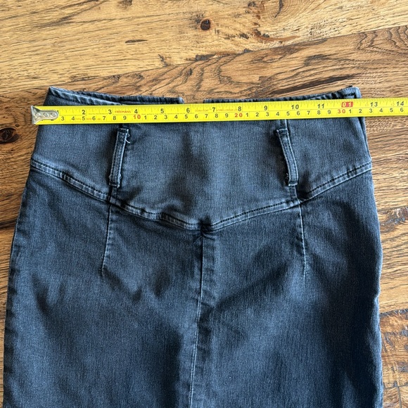 Free People Washed Black Mini Skirt 2 - Picture 5 of 8